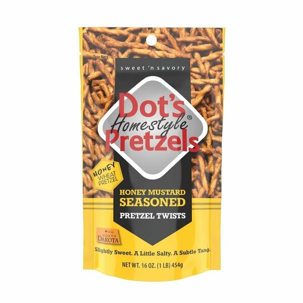 Dot'S Homestyle Pretzels Pretzel Mustard Honey 16Oz 7002 - DP